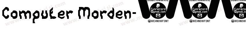 Computer Morden字体转换